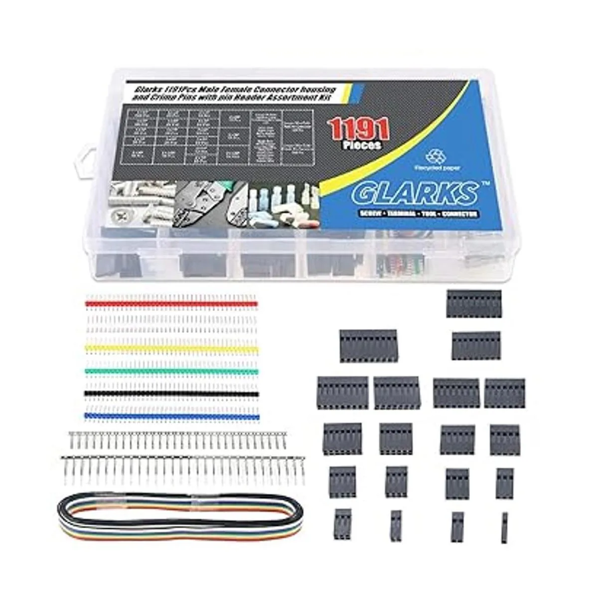 Glarks 1191 piezas de 0.100 in paso 1 2 3 4 5 6 7_3