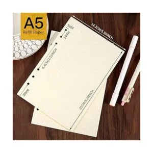 LEOBRO Juego de cuadernos A5 recargables paquete de 2_2