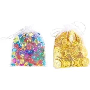 288 monedas y gemas de oro monedas de cofre del tesoro_6