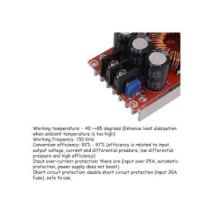 KOOBOOK 1 unidad 1200 W 20 A DC coche módulo de fuente de_3
