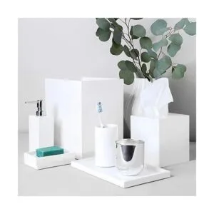 Jonathan Adler Papelera de baño de laca talla única_4