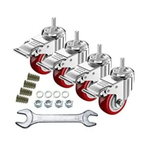 Ruedas de vástago resistentes giratorias de 360 grados_1