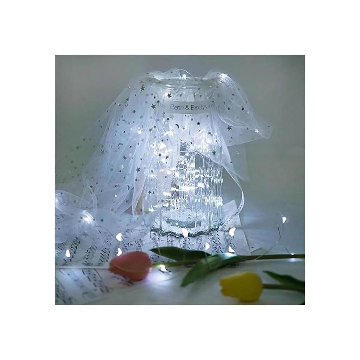 Paquete de 8 luces solares para botellas de vino 20 luces