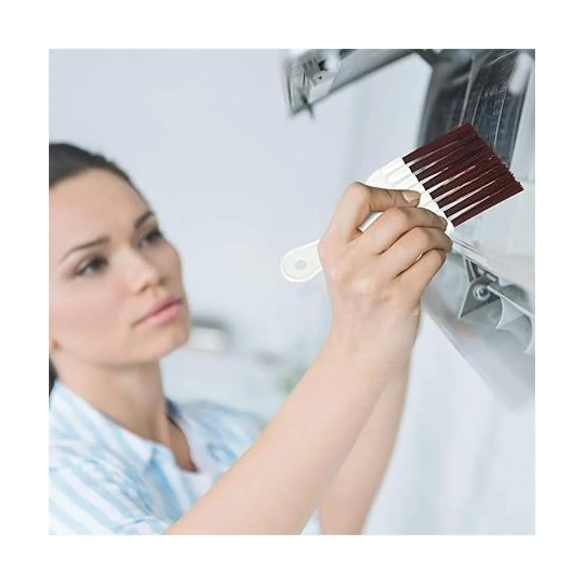 Paquete de 4 cepillos de limpieza de aletas de condensador_5