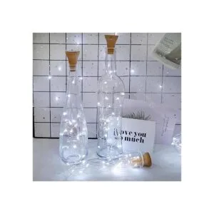 Paquete de 8 luces solares para botellas de vino 20 luces