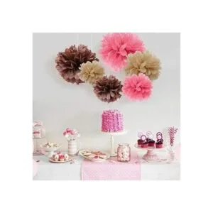 Binpeng Pompones de papel para colgar bola de flores de