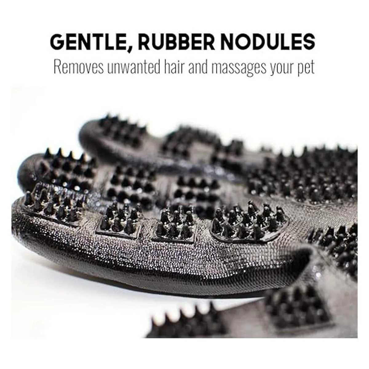 Otis Claude Guantes de aseo para mascotas con correa