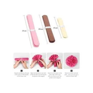 Binpeng Pompones de papel para colgar bola de flores de