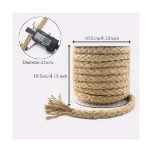 Tenn Well Cuerda trenzada de yute 25 pies de 0.433 in de