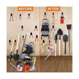 Dirza Ganchos de garaje de acero para almacenamiento de