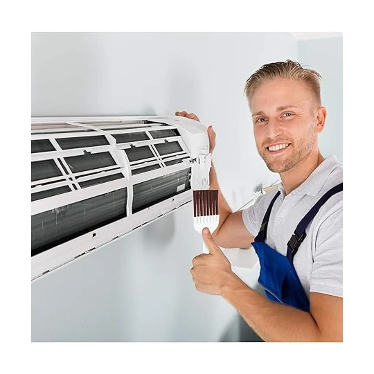 Paquete de 4 cepillos de limpieza de aletas de condensador_6