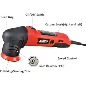 Pulidora Orbital ZOTA pulidor Orbital de 3 pulgadas con