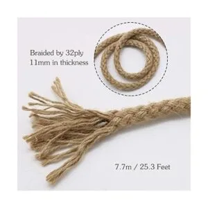 Tenn Well Cuerda trenzada de yute 25 pies de 0.433 in de