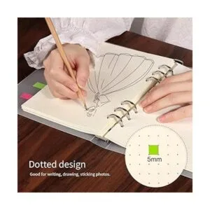 LEOBRO Juego de cuadernos A5 recargables paquete de 2_3