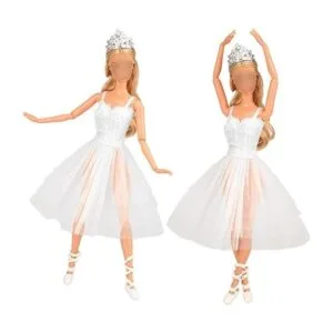 BARWA 3 juegos de ropa de muñeca de bailarina trajes de