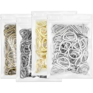 CRAFTMEMORE Juego de 100 anillos en D de metal de 34_4