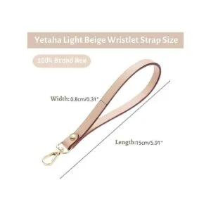 5.9 x 0.3 in correa corta para bolso correa de cuero