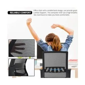 Silla de oficina en casa silla ergonómica de escritorio_4