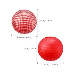 Blulu Faroles de papel para decoración de fiesta de
