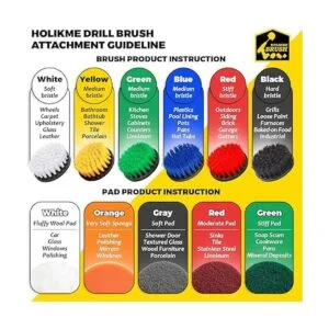 Holikme Juego de 25 accesorios de cepillos para taladro_2