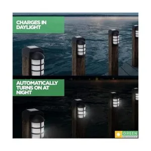 GreenLighting Paquete de 2 luces solares para poste de_2