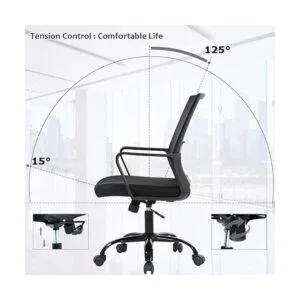 Silla de oficina en casa silla ergonómica de escritorio_3