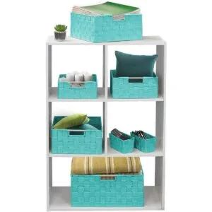 Sorbus Caja de almacenamiento cesta tejida contenedor de_6