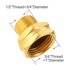 Joywayus Adaptador de rosca hembra de 34 pulgadas x rosca