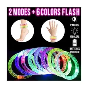 Paquete de 30 pulseras LED de Halloween iluminadas_4