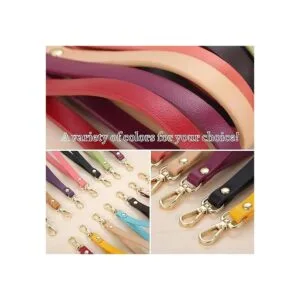 5.9 x 0.3 in correa corta para bolso correa de cuero