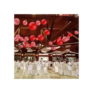 Blulu Faroles de papel para decoración de fiesta de