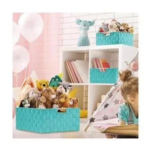 Sorbus Caja de almacenamiento cesta tejida contenedor de_3