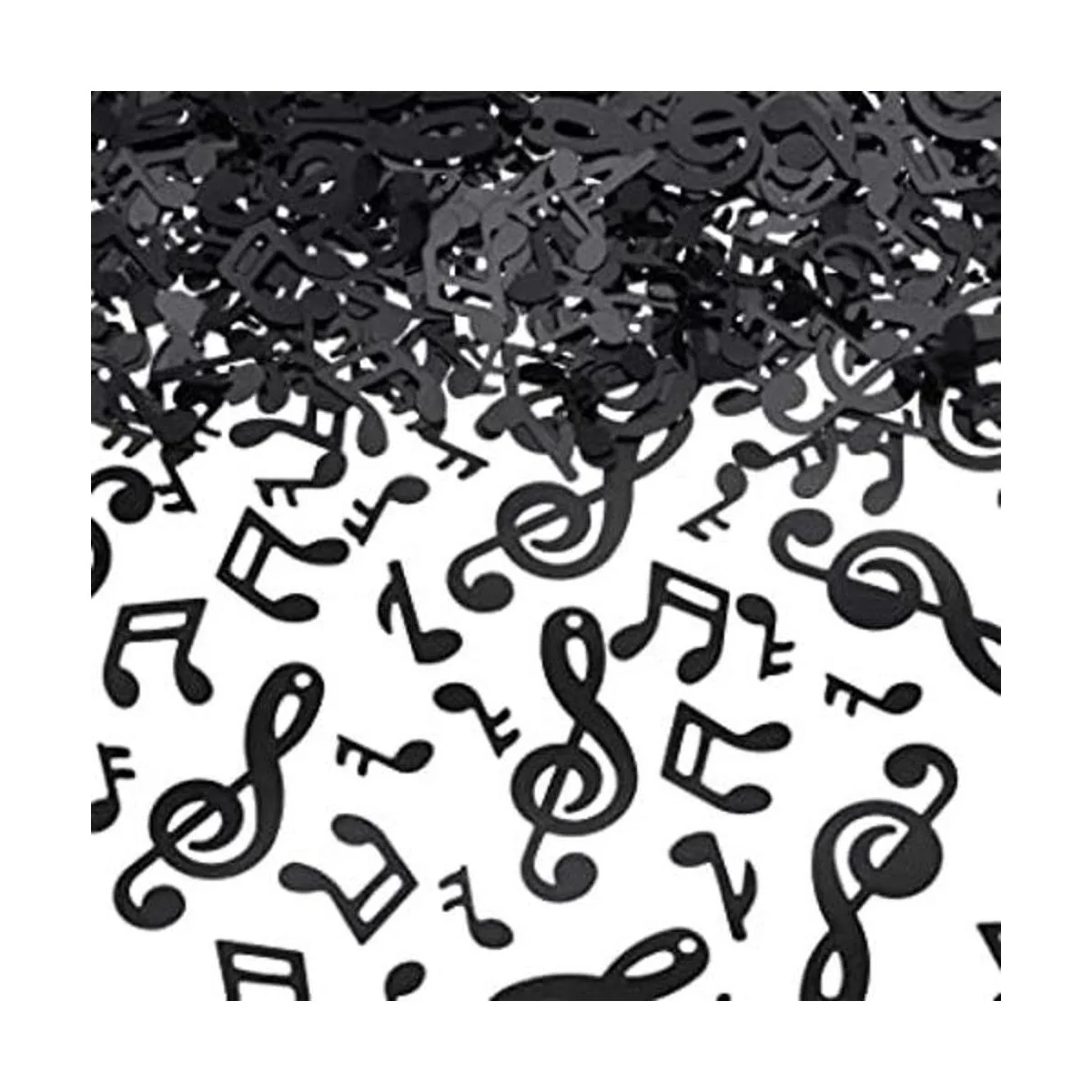 Confeti de música con notas musicales notas de confeti