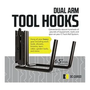 DC Cargo Mall Paquete de 2 gancho para palaherramientas