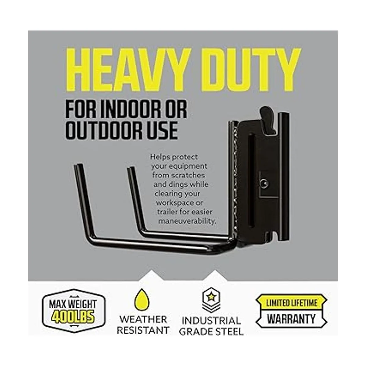 DC Cargo Mall Paquete de 2 gancho para palaherramientas