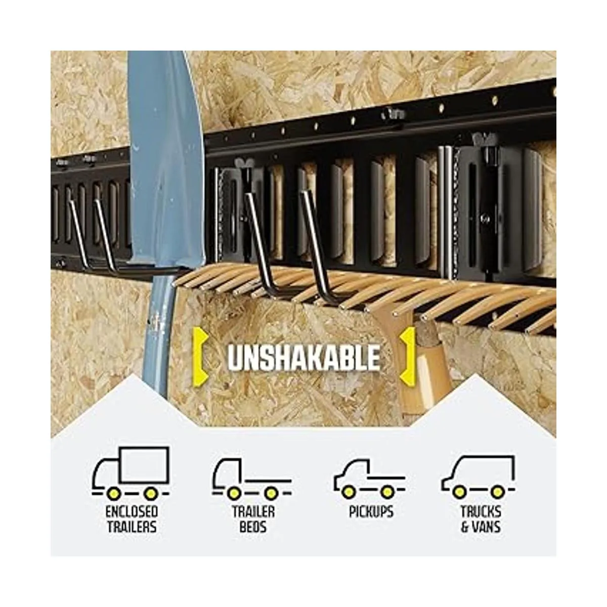 DC Cargo Mall Paquete de 2 gancho para palaherramientas