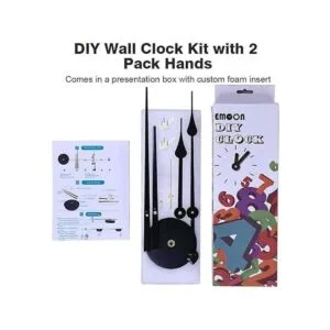 EMOON 2 pares de manecillas de reloj 3D reloj de pared