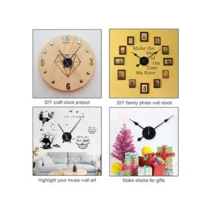 EMOON 2 pares de manecillas de reloj 3D reloj de pared