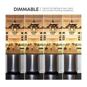 Luxrite Bombillas LED esmeriladas de 4 W regulables 2700