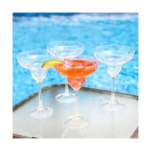 Lilys Home Unbreakable Acrylic Margarita Glasses Made of_4