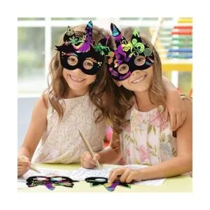 MALLMALL6 24 máscaras de unicornio arco iris rasguños_4