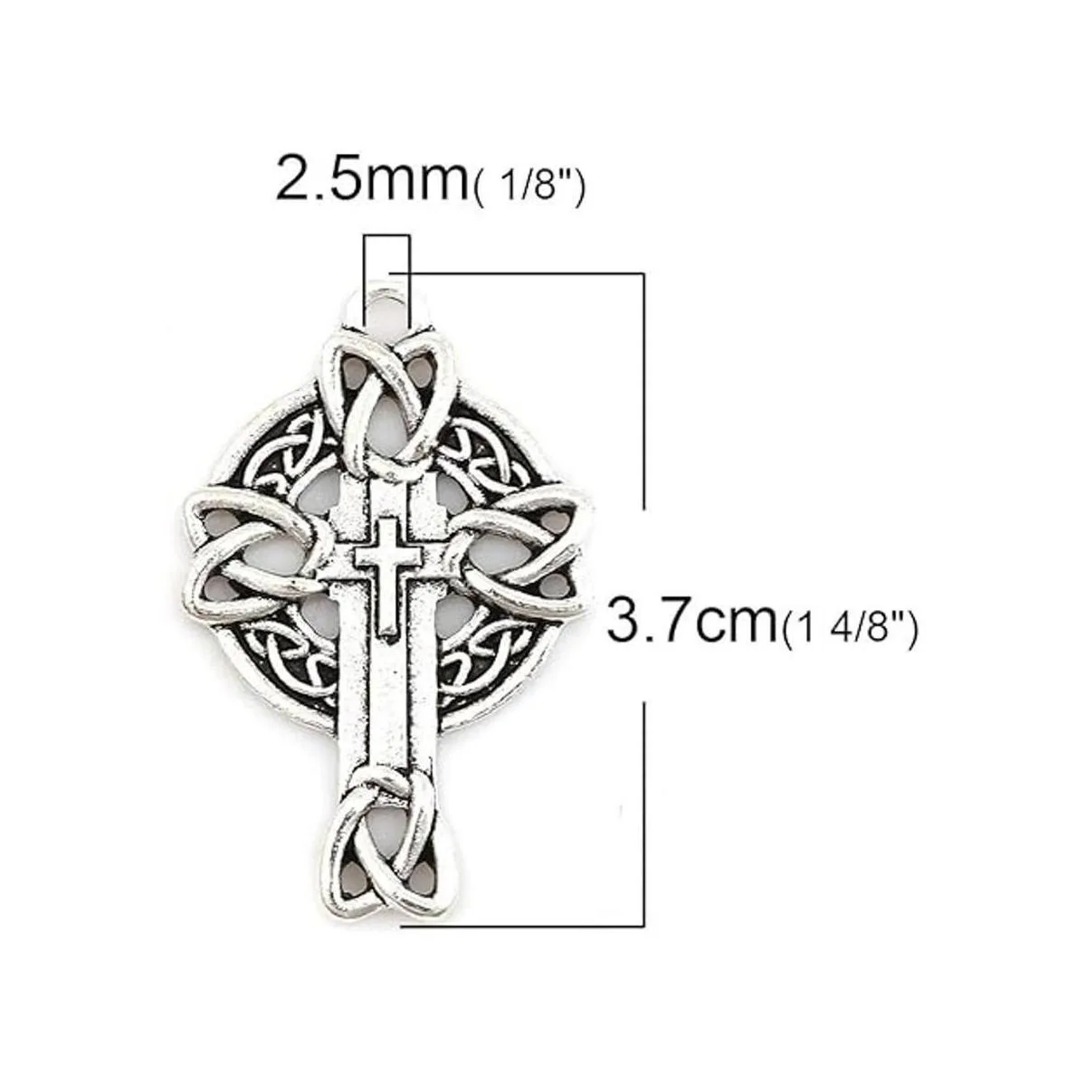 Dijes de cruz celta 20 piezas 10 de cada uno colgantes_3