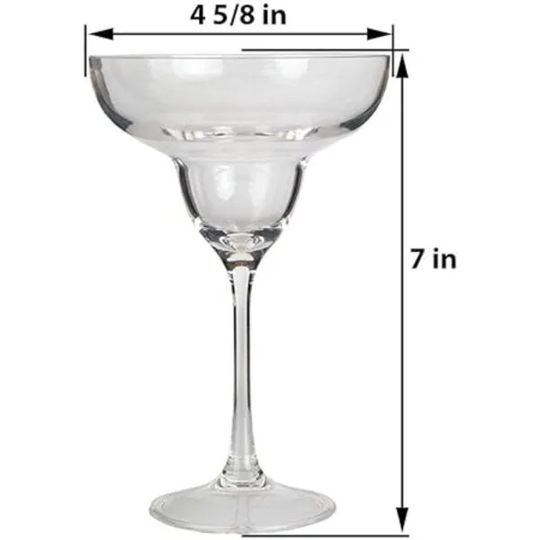 Lilys Home Unbreakable Acrylic Margarita Glasses Made of_5