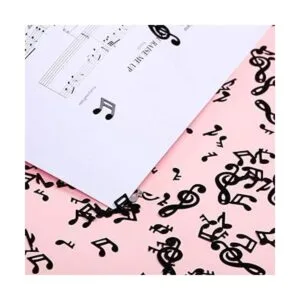 Confeti de música con notas musicales notas de confeti