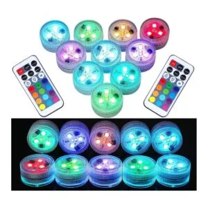 LUXJET 10 mini luces LED sumergibles con control remoto_1