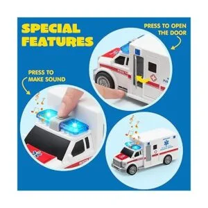 JOYIN Paquete de 4 juguetes de emergencia para vehículos_4