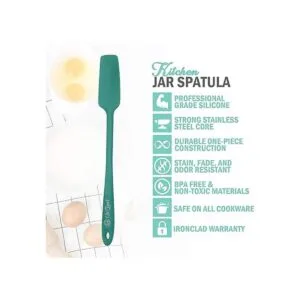 Espátula para tarro de silicona raspador de goma