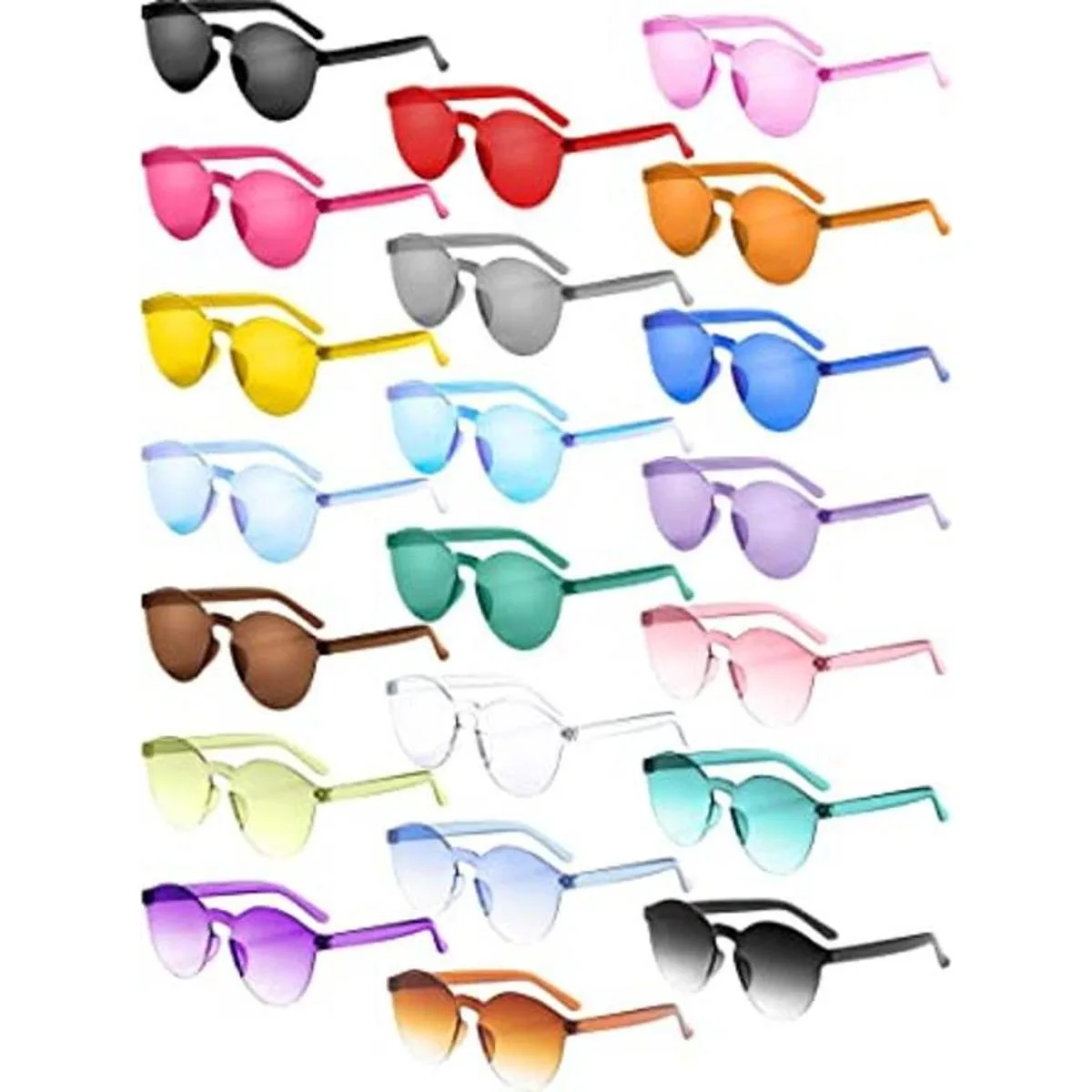 Gejoy 21 gafas de sol redondas sin montura de una sola_1