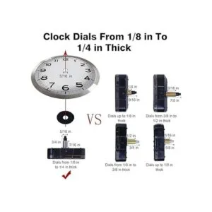 EMOON Mecanismo de movimiento de reloj con 3 manecillas de_4