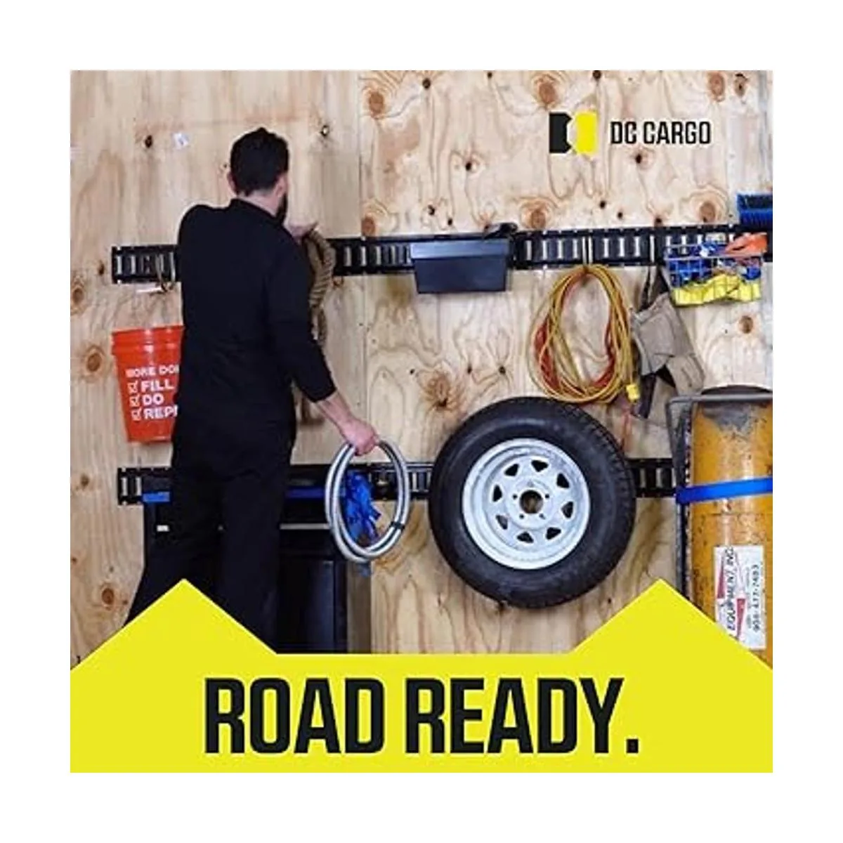 DC Cargo Mall Paquete de 2 gancho para palaherramientas